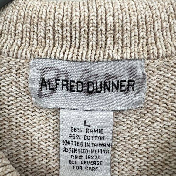 Alfred Dunner Knit Cardigan Sweater Sz L Novelty Floral Embroidered‎ Ice Skating - Picture 15 of 16